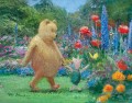 子供向けのクマの庭の漫画のピグレット